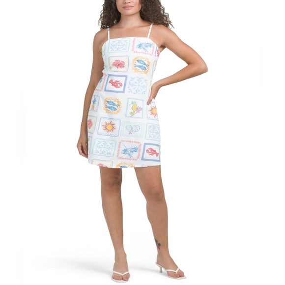 🔹️JAPNA🔹️ Square Neck Mini Shift dress Size XL - Picture 2 of 3